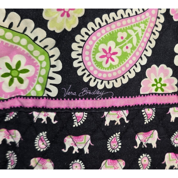 Vera Bradley Tote Pink Elephant Paisley Retired - Picture 6 of 14
